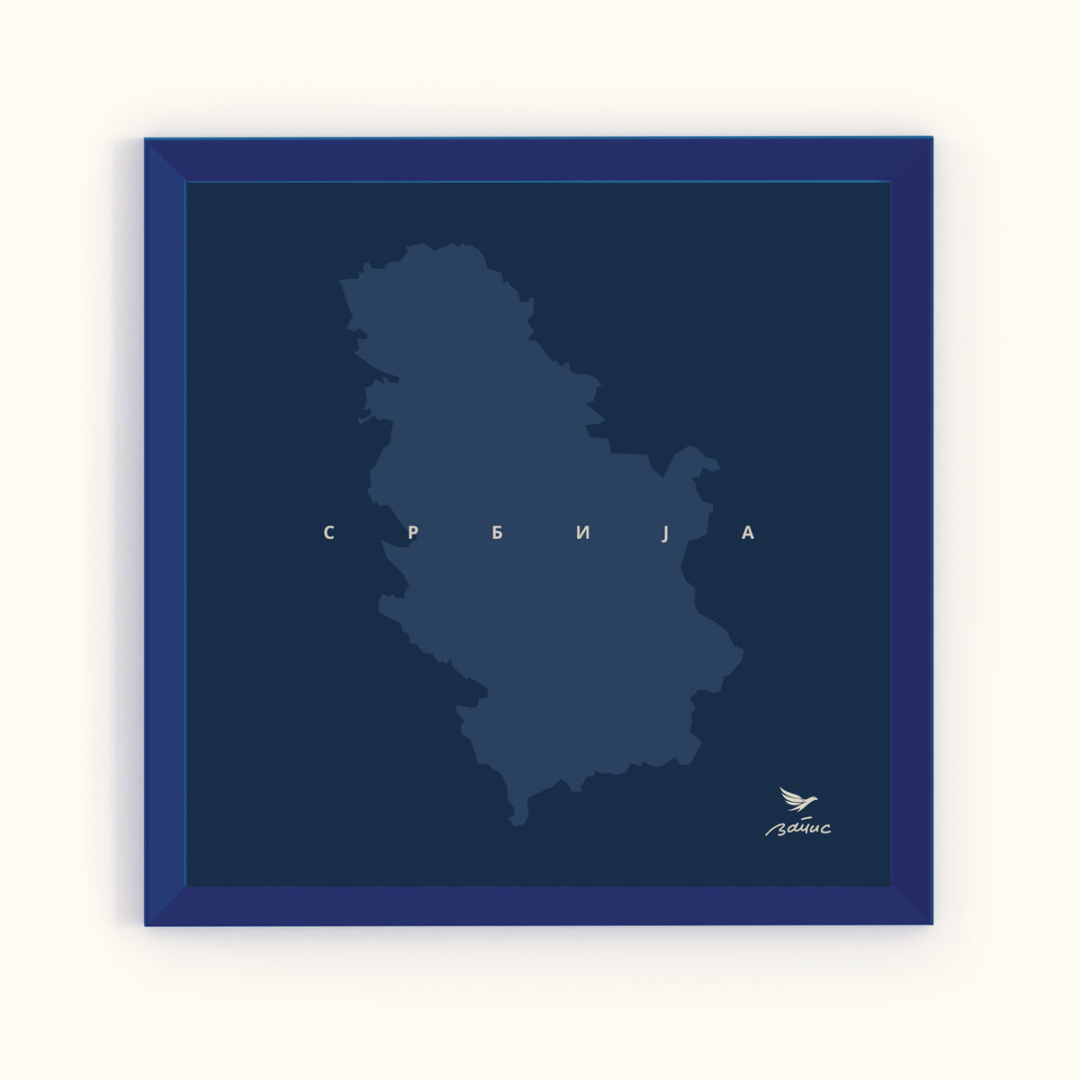 Minijatura teget ram - Mapa Srbije
