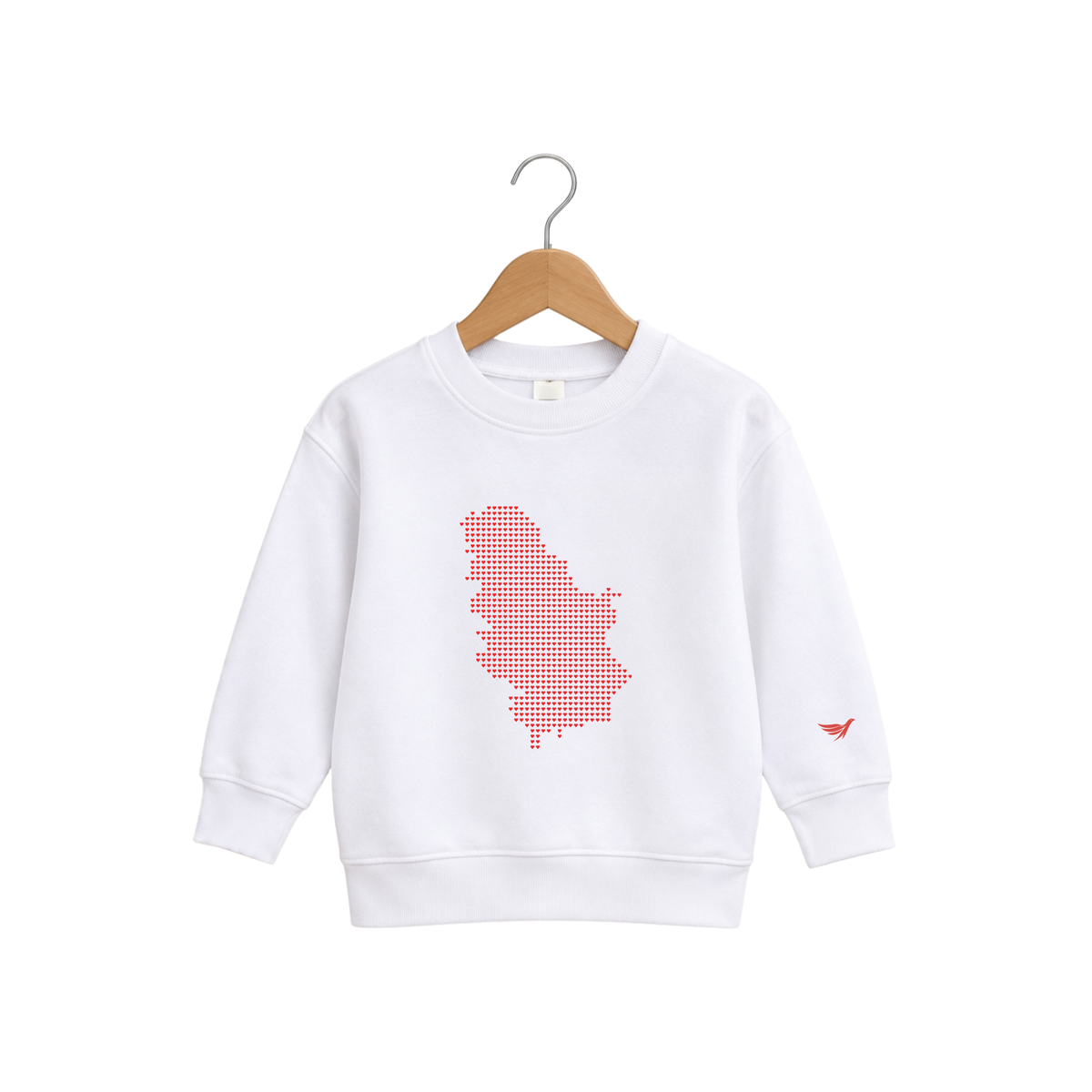 Dečija dukserica - Mapa srca (Devojčica)