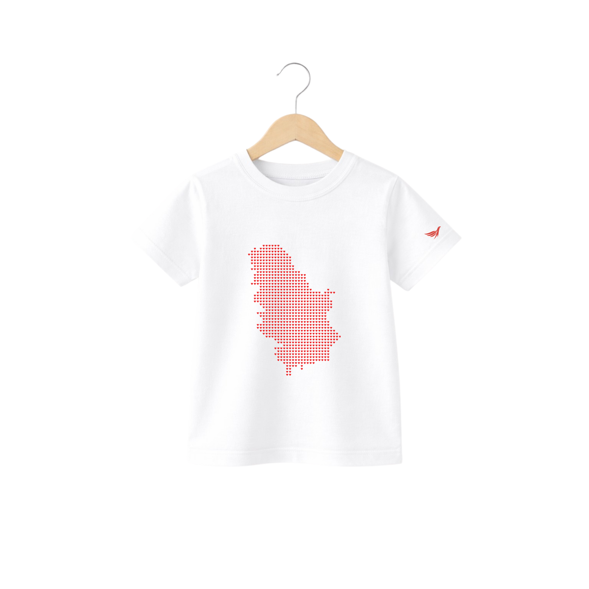 Dečija majica - Mapa srca (Devojčica)