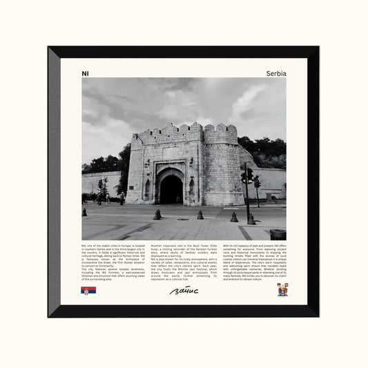 Minijatura crni ram - B&W Niš