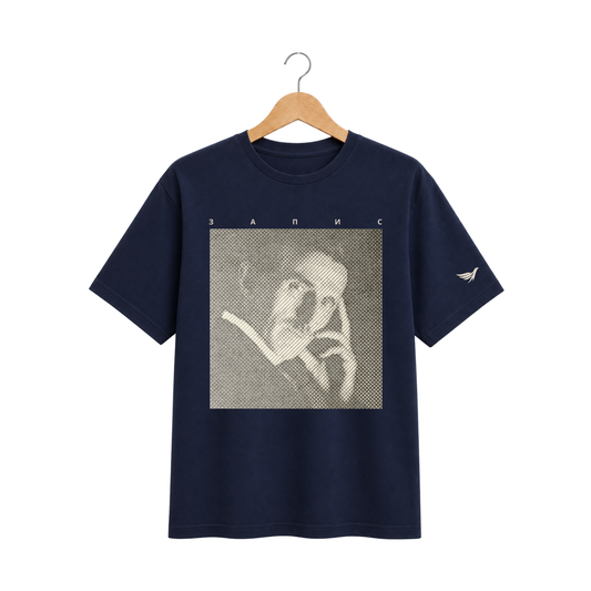 Pamučna teget majica - Nikola Tesla